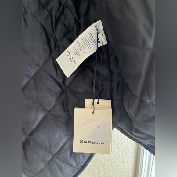 Sandro Grunge Checkered Cotton Overshirt - Picture 11 of 12